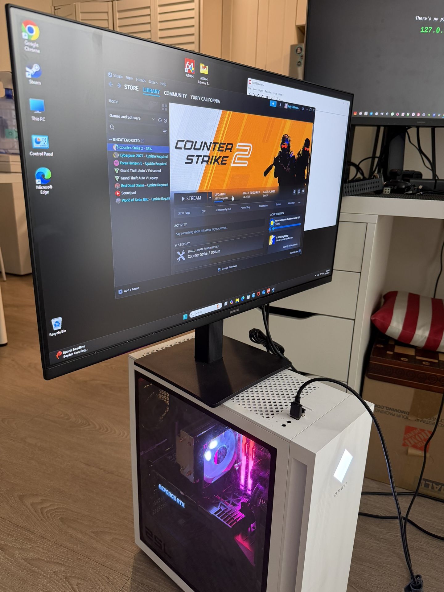 Gaming PC Gpu 4060ti Cpu i7-14700F Ram 32Gb
