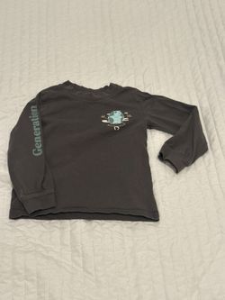 Organic Kids Long Sleeve Graphic Shirt 5 Xs