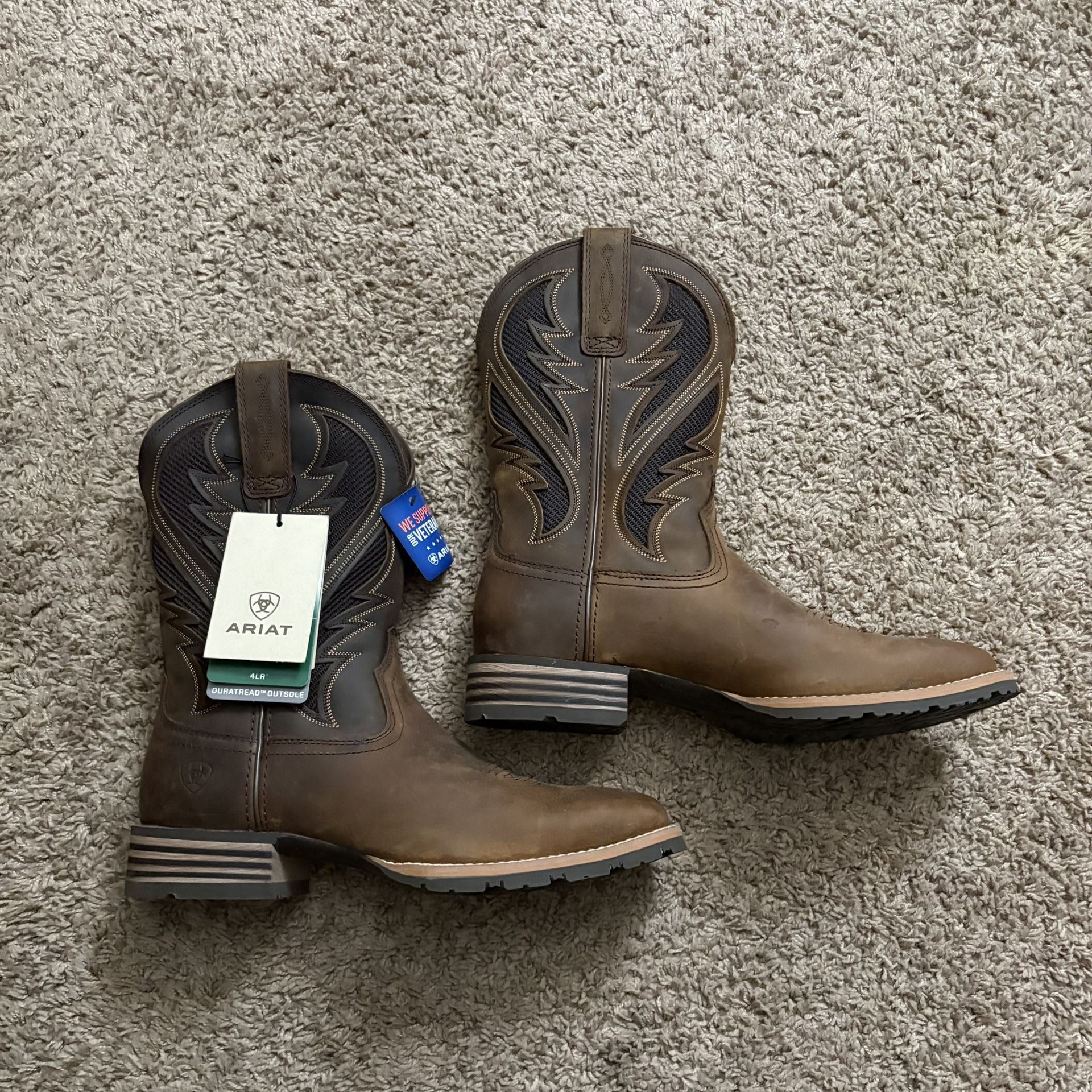 Men’s Ariat Square Wide Steel toe Work Boot Size 10