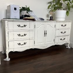 Large Vintage Refurbished Dresser