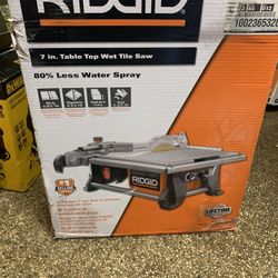 RIDGID 6.5 Amp Corded 7 in. Table Top Wet Tile Saw