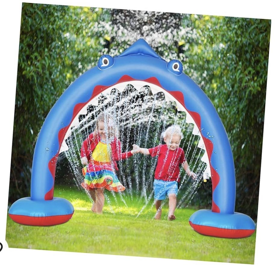 1pc Sprinkler Arch Summer Toys Sharks Toys Garden Toy Bath Toys for Bath Toys Bath Toys for Babies Summer Toys Toy Pad PVC Game Props Outdoor Child