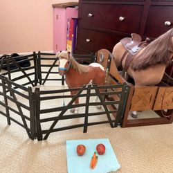 American Girl Doll Horses And Stable 