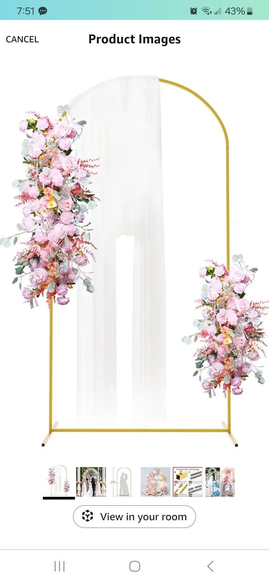 7.2 Ft Wedding Arch New In Box Pick Up In Pomona $30