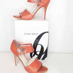 Nine West Strappy Heels Sz 10