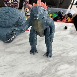 Godzilla Toys And A T Rex 