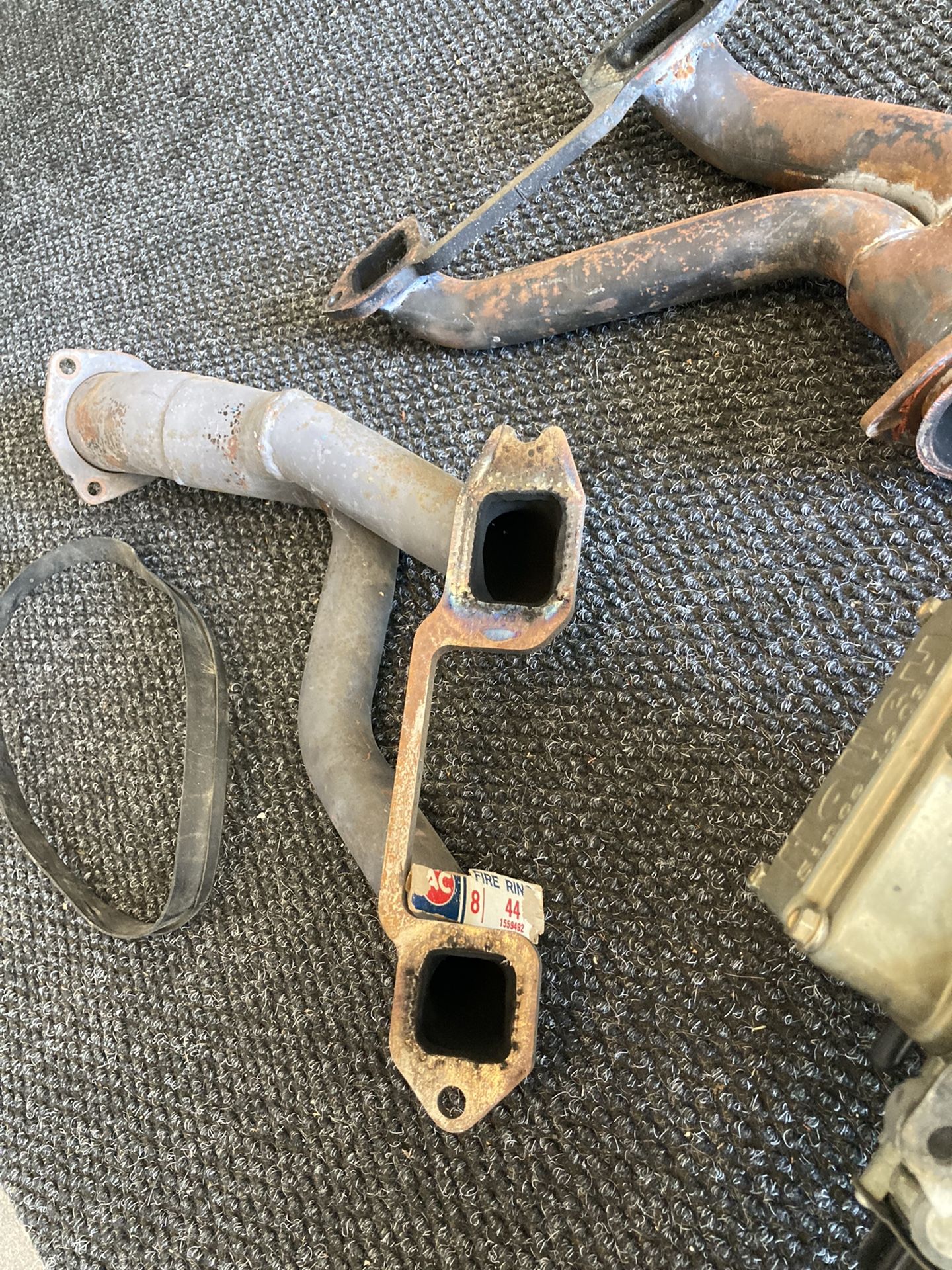 Chevy 235 clifford intake manifold with a holly carburetor number 8007