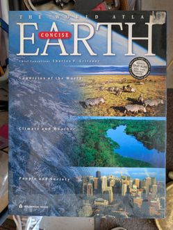 Huge Atlas world map book