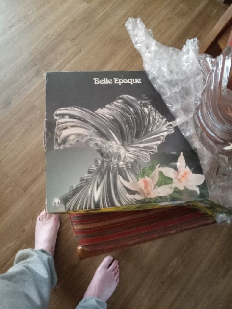Belle Epoque Crystal Dish. NEW