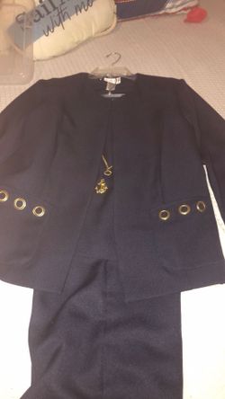 Navy Blue 2 Pc Suit 