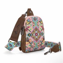 Montana West| Embroidered Sling Bag / New