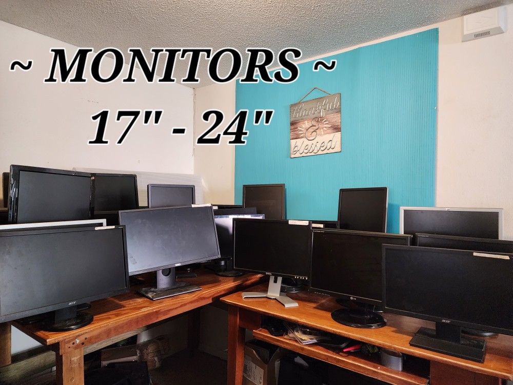 Monitors 17"-24' W/