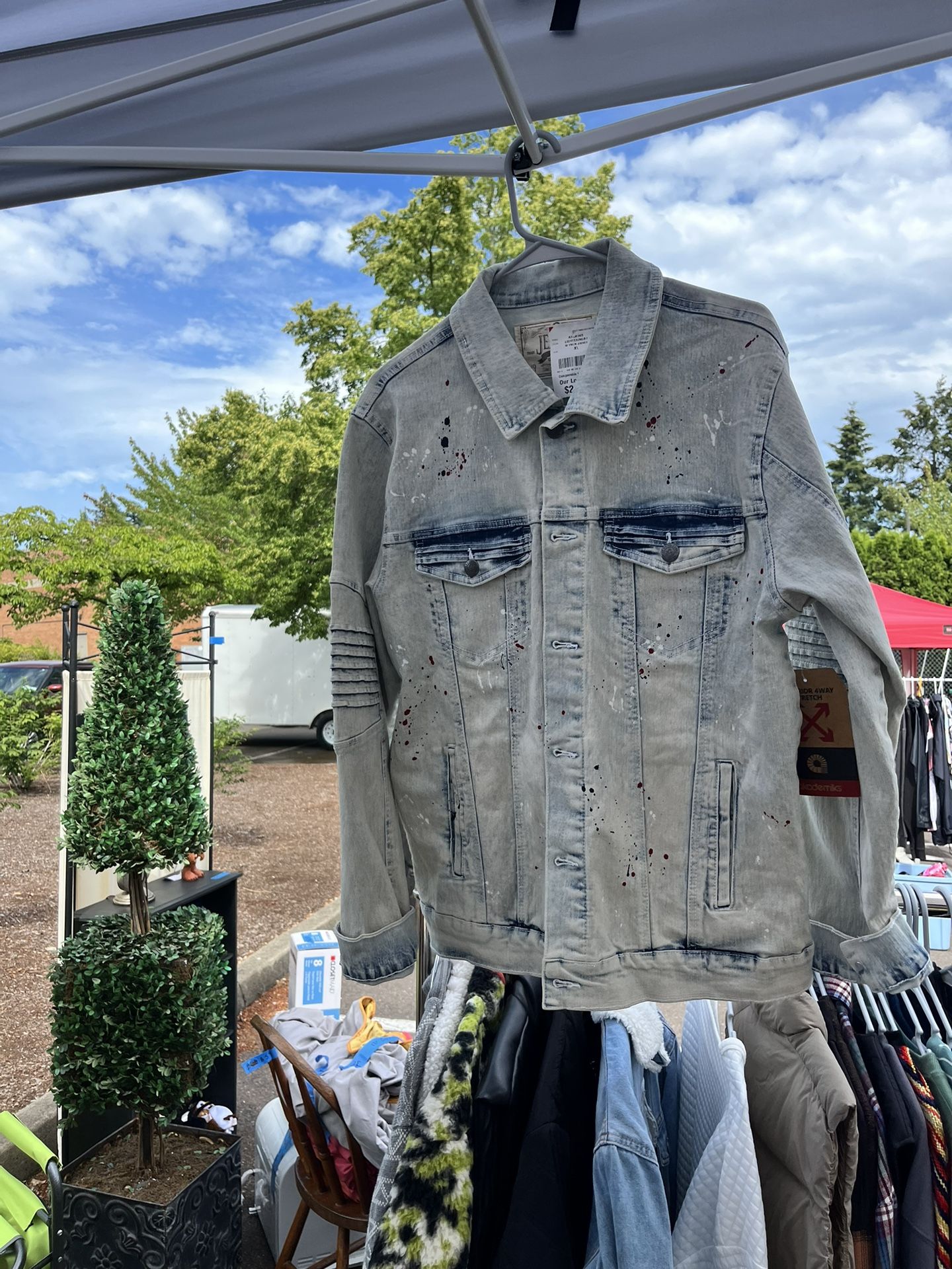 Paint Splatter Jean Jacket