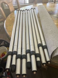 Boat cover support poles