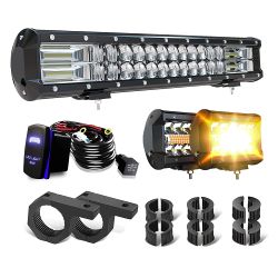 20 Inch Amber LED Light Bar + 2 Pods - Brand New