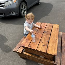 child picnic table