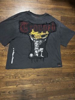 Elementz Distressed Graphic T-Shirt –/Gray
