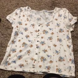 White Flower Tee 