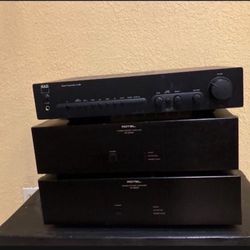 SET OF 3 ROTEL 2 Amplifiers And 1 Pre- Amp…800 Watts In Total…In Excellent Condition…Set Of 3… $950