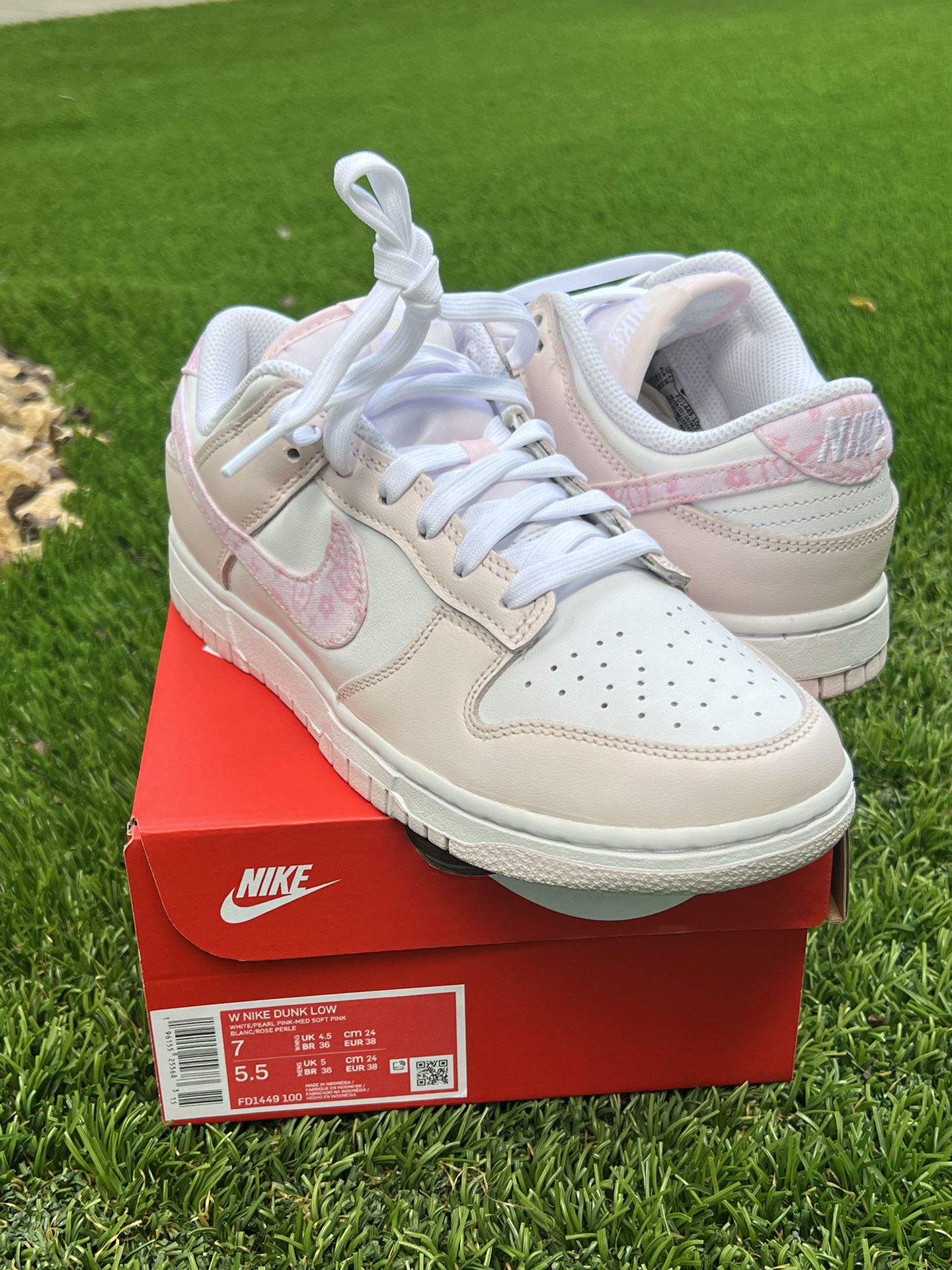 NIKE WMNS Dunk Low Pink Paisley 24