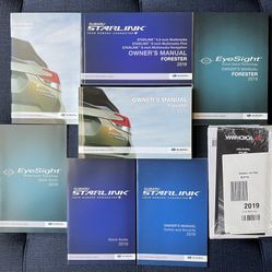 2019 Subaru Forester Owner’s Manual Set – OEM Factory Original with Case.