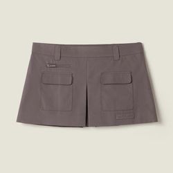 Miu Miu grey mini skirt
