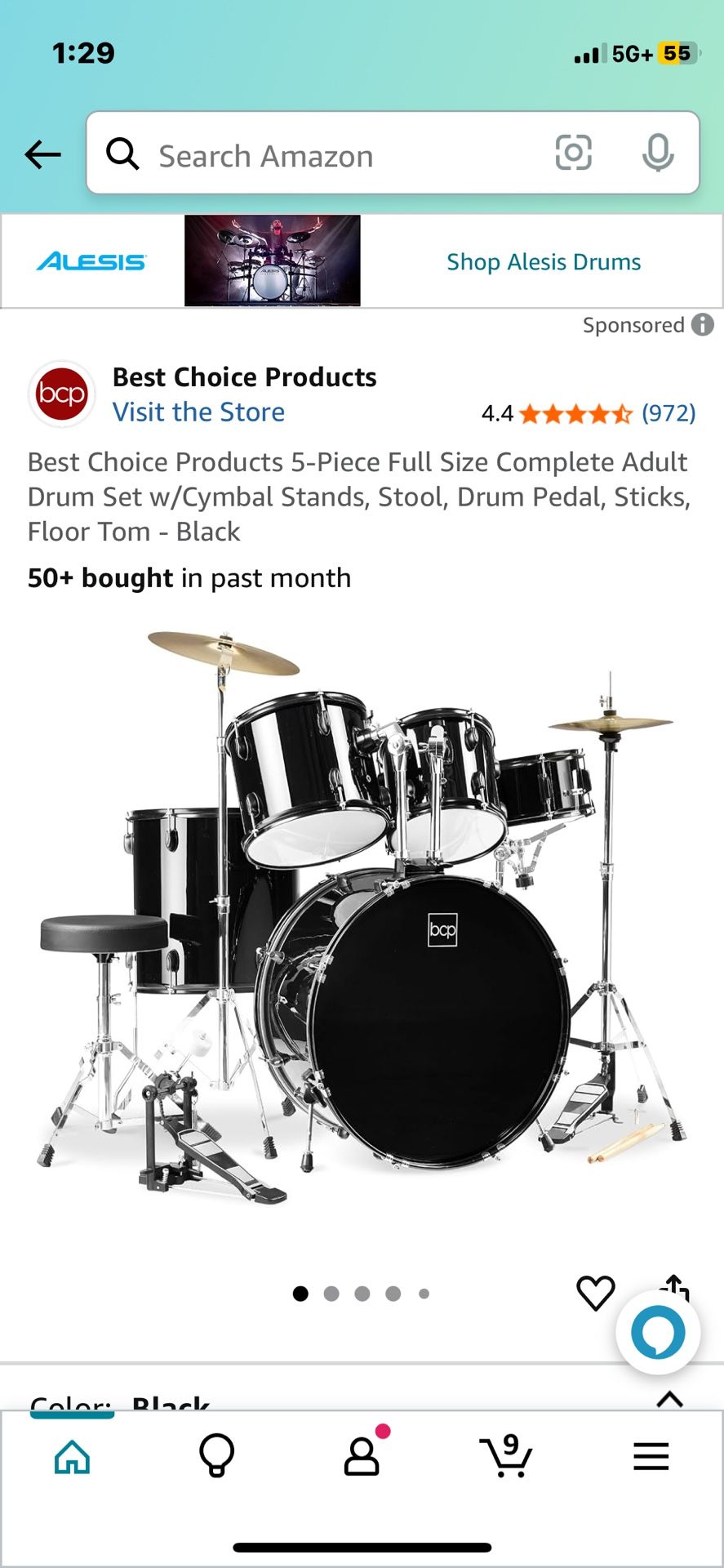 New, Never Used Adult Drum Set For Sale