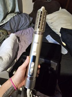 New Hair Drying Brush Tool 8-in-1 Hot Air Styler&Hair Dryer Brush, Powerful Multi-Styler with Auto-Wrap Curler with Storage Case, Fast Drying Curling