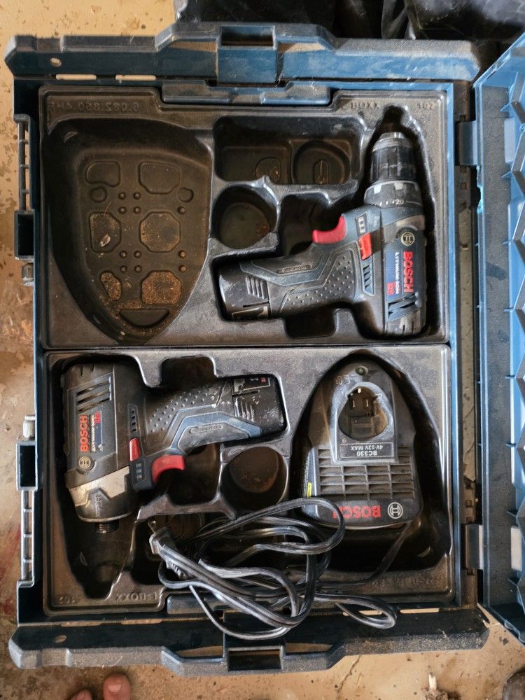 Bosch 12v Impact Drill And Drill Combo