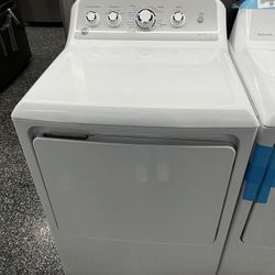 GE 7.2 Cu Ft Electric Dryer In White 