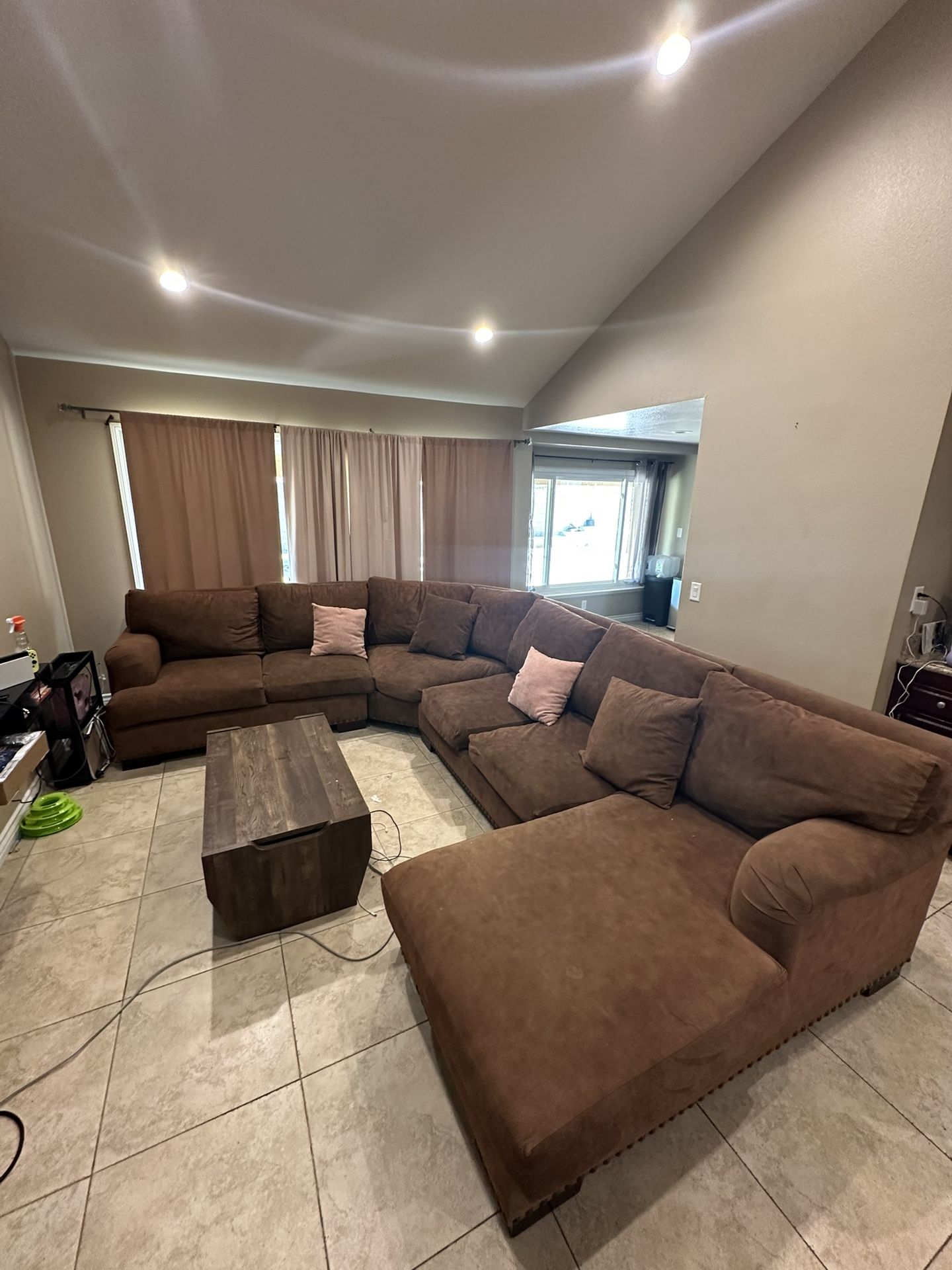 Brown Sectional