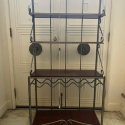 Bakers Rack/table Chairs