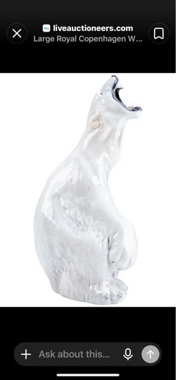 Royal Copenhagen Large Polar Bear Figurine