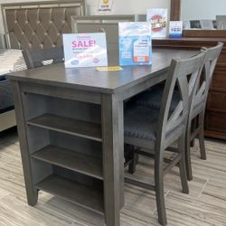 GORGEOUS GREY MIRANDA DINING TABLE SET!$499!*SAME DAY DELIVERY*NO CREDIT NEEDED*EASY FINANCING*HUGE SALE*