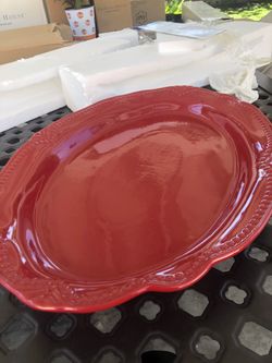 Princess House Stoneware Platter/ Platón De Cerámica 