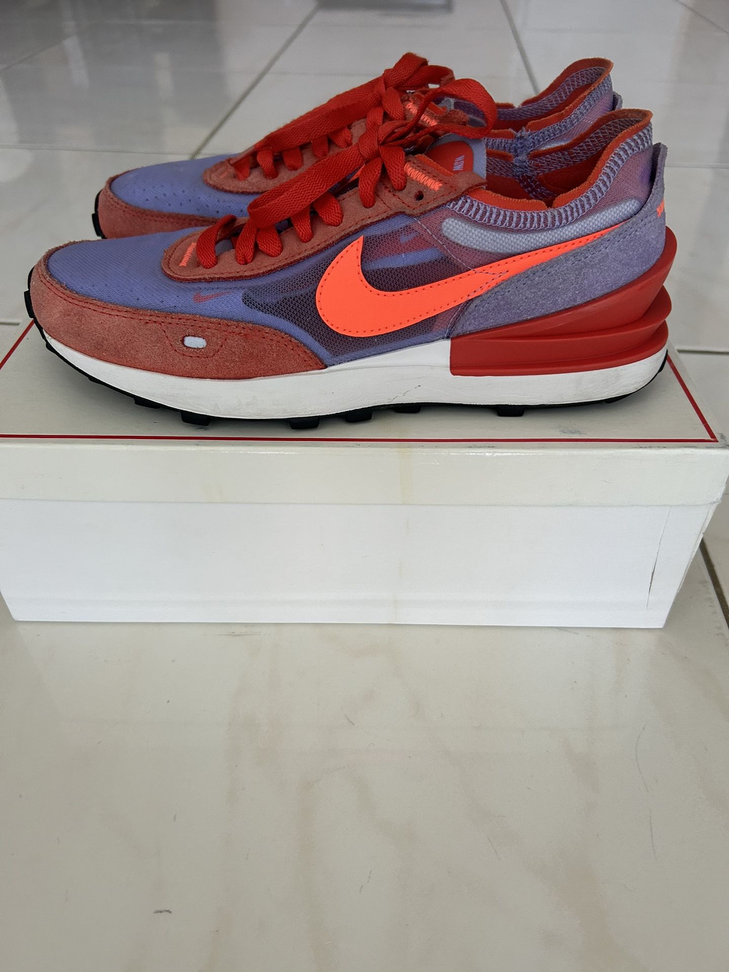 NIKE Women’s Shoes. Size 7.5. Waffle One Team Orange/Hyper Crimson.  Model DC2533-800