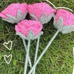 Crocheted Flower 1 Pc