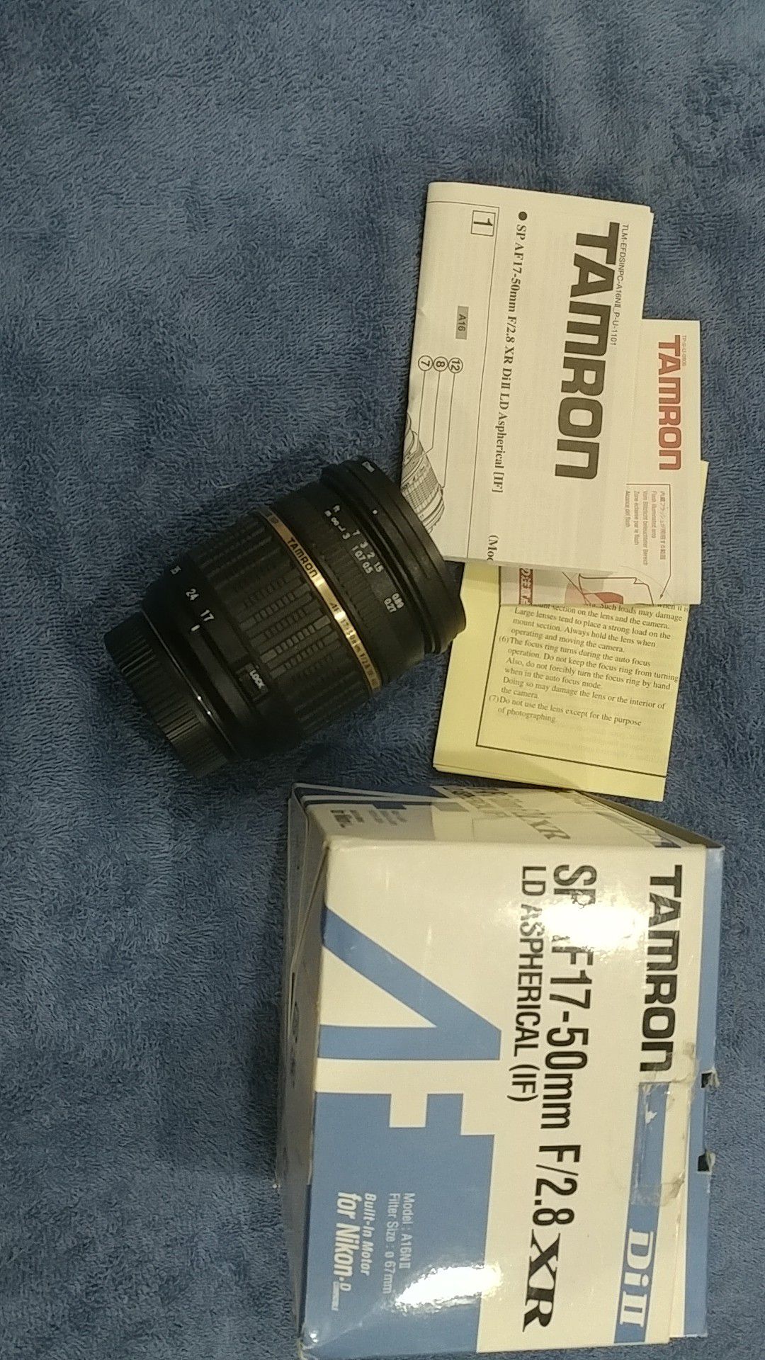 Tamron 17-50mm F2.8 for Nikon Dx lense 55 18 24