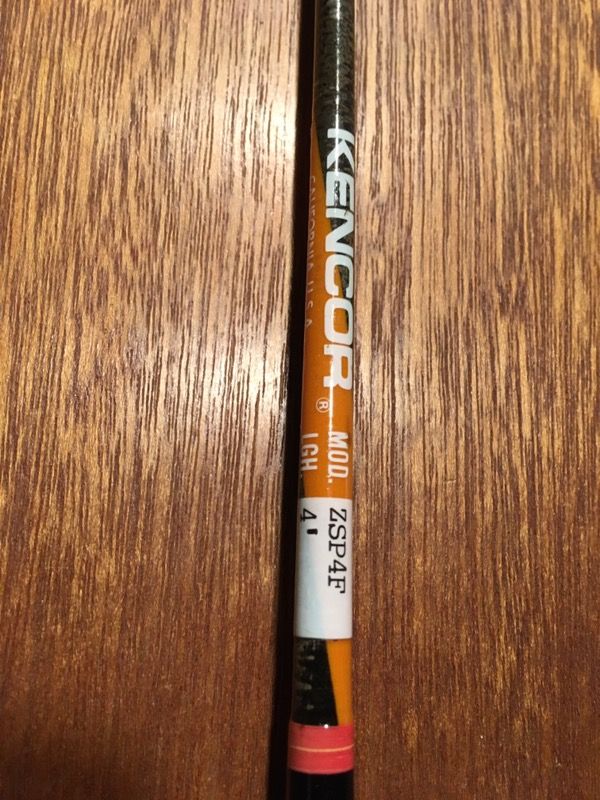 Kencor Orange Zebra Trout Fishing Rod