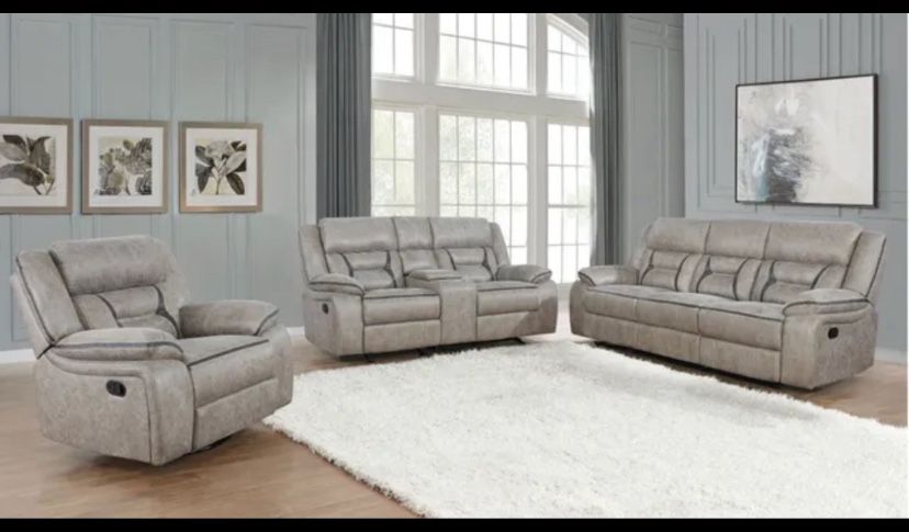 Reclining Sofa And Loveseat Couch Set With FREE RUG 