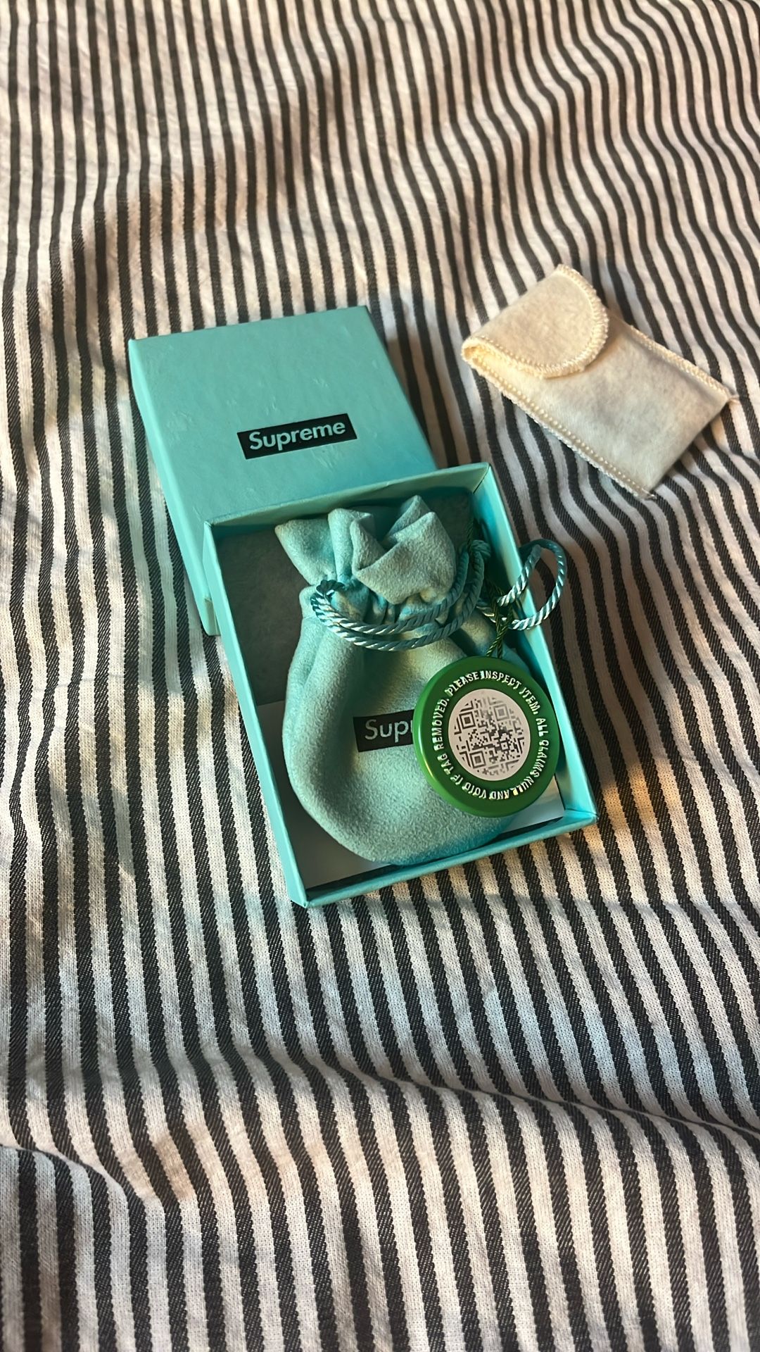 TIFFANY & CO x SUPREME sterling silver earrings NEW