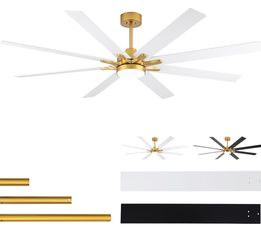 New 72” ceiling fan with light and remote control