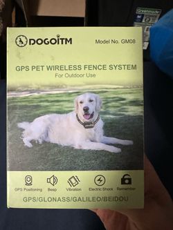 Brand new Wireless Dog Fence System, GPS Wireless Dog Collar with 3 Correction Modes, Pet Containment System with AI Smart Signal,Control Range 65-328