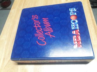 2 complete sets 90-91 &91-92 season so of Hoops brand cards with Hoops branded collectors binder