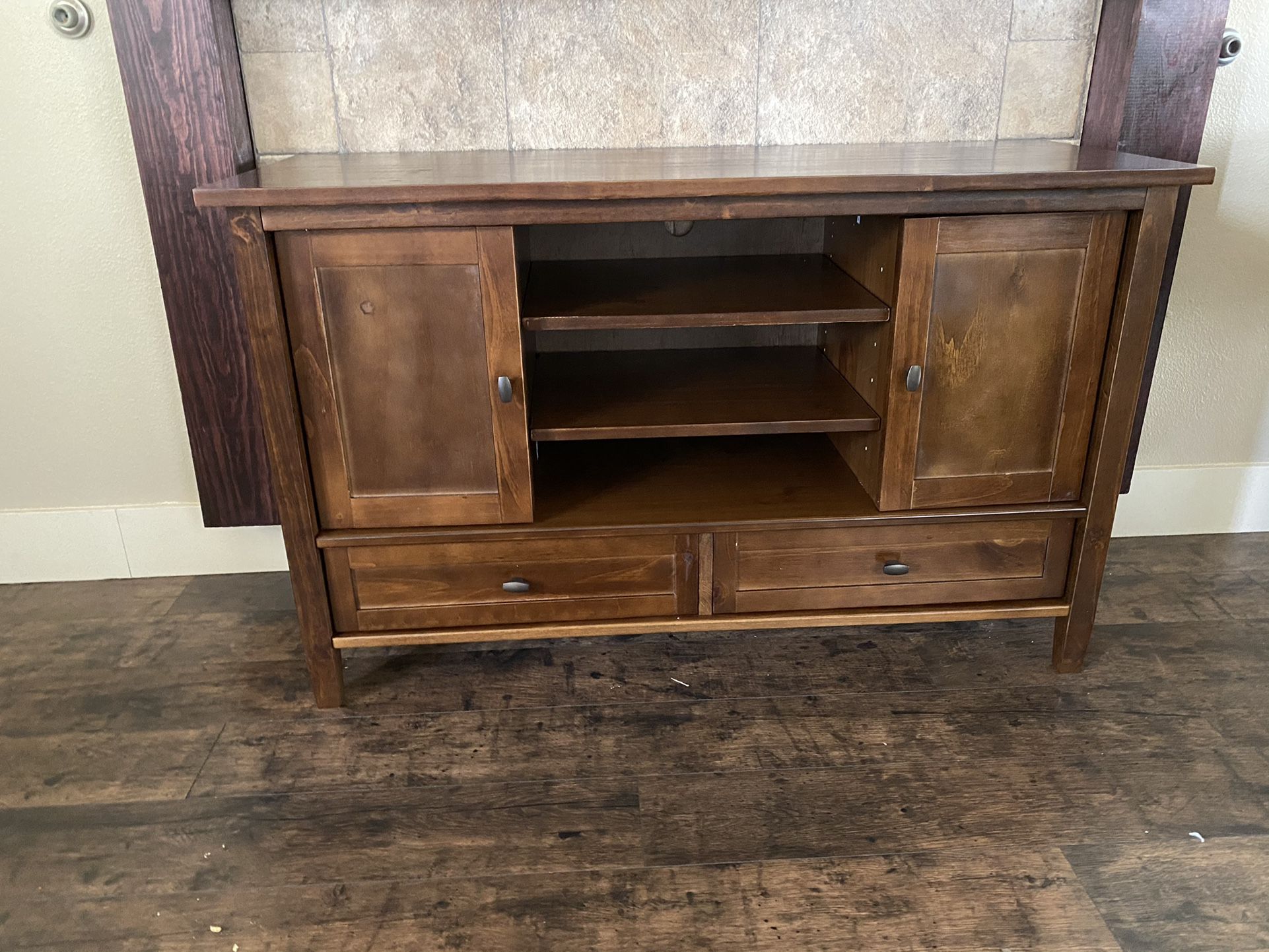 Brand New TV Stand Solid Wood Console Table 