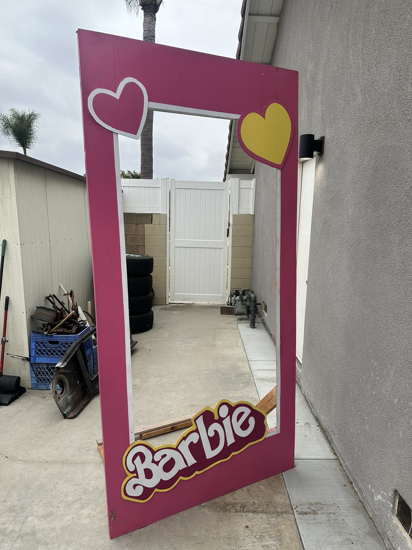 Self Standing Barbie Sign