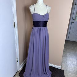 NWT BILL LEVKOFF PURPLE GOWN/ MOTHER OF THE BRIDE DRESS/