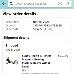 Sunny Health Rowing Machine