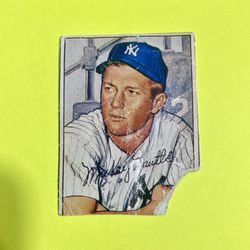 Mickey Mantle 1988 Baseball Magazine 1952 Bowman Replicards 