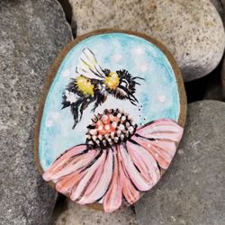 Painted Rocks Busy Bee
